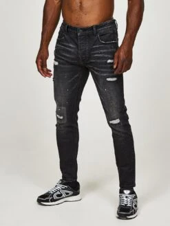Alessandro Zavetti Bondini Slim Fit Denim Jean -Barbou Clothing Shop VKPUX SQ4 0000000004 BLACK MDd