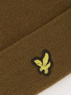 Lyle & Scott Beanie Hat - Khaki -Barbou Clothing Shop VKRXK SQ4 0000000047 GREEN SLd1