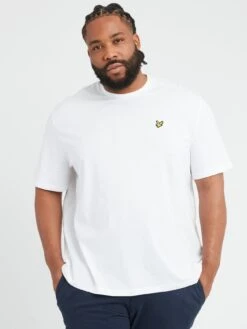 Lyle & Scott Lyle & Scott Big & Tall Plain T-Shirt - White