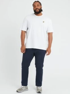 Lyle & Scott Lyle & Scott Big & Tall Plain T-Shirt - White -Barbou Clothing Shop VKRXM SQ3 0000000013 WHITE MDo