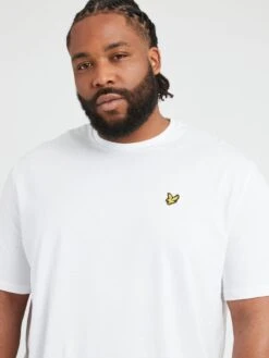 Lyle & Scott Lyle & Scott Big & Tall Plain T-Shirt - White -Barbou Clothing Shop VKRXM SQ4 0000000013 WHITE MDd