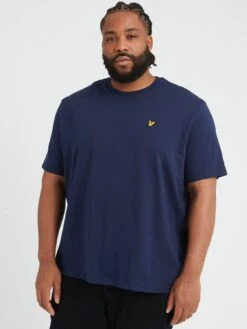 Lyle & Scott Lyle & Scott Big & Tall Plain T-Shirt - Navy
