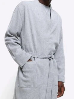 River Island River Island Waffle Robe -Barbou Clothing Shop VKUK9 SQ4 0000000005 GREY MDd