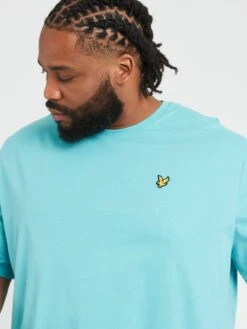 Lyle & Scott Lyle & Scott Big & Tall Plain T-Shirt - Green -Barbou Clothing Shop VKUL3 SQ5 0000000047 GREEN MDd1