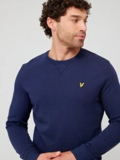 Lyle & Scott Lyle & Scott Crew Neck Sweatshirt - Navy -Barbou Clothing Shop VKUP2 SQ5 0000000048 NAVY MDd1