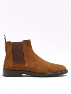 River Island Smart Gusset Chelsea Boot - Brown
