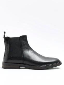 River Island Smart Leather Gusset Chelsea Boot