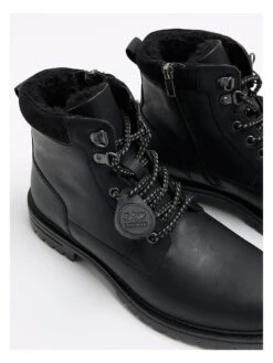 River Island Black Padded Collar Boot -Barbou Clothing Shop VKUPP SQ5 0000000004 BLACK SLt