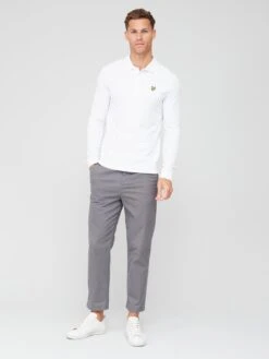 Lyle & Scott Long Sleeve Polo Shirt - White -Barbou Clothing Shop VKUPV SQ3 0000000013 WHITE MDo
