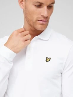 Lyle & Scott Long Sleeve Polo Shirt - White -Barbou Clothing Shop VKUPV SQ4 0000000013 WHITE MDd