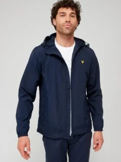 Lyle & Scott Lyle & Scott Zip Through Hooded Jacket - Navy