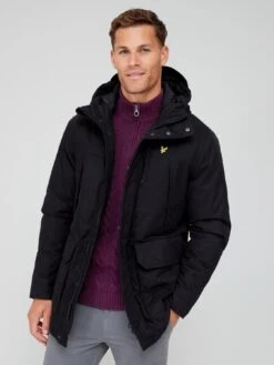 Lyle & Scott Lyle & Scott 2.0 Microfleece Parka - Black