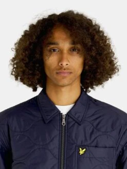 Lyle & Scott Lyle & Scott Quilted Overshirt - Navy -Barbou Clothing Shop VKUUU SQ4 0000000048 NAVY MDd