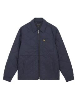 Lyle & Scott Lyle & Scott Quilted Overshirt - Navy -Barbou Clothing Shop VKUUU SQ5 0000000048 NAVY MDd1