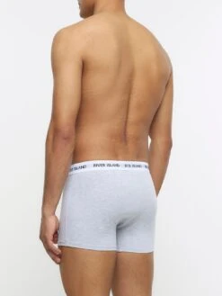 River Island Rib Waistband 4 Pack - Grey -Barbou Clothing Shop VKUWJ SQ3 0000000005 GREY SLd