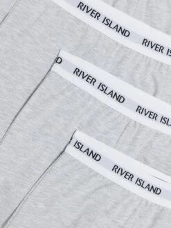 River Island Rib Waistband 4 Pack - Grey -Barbou Clothing Shop VKUWJ SQ4 0000000005 GREY SLd1