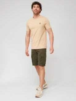 Lyle & Scott Lyle & Scott Plain T-Shirt - Light Brown -Barbou Clothing Shop VKUX7 SQ3 0000001277 LIGHT BROWN MDo