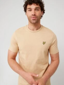 Lyle & Scott Lyle & Scott Plain T-Shirt - Light Brown -Barbou Clothing Shop VKUX7 SQ4 0000001277 LIGHT BROWN MDd