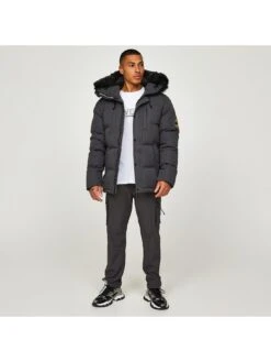 Zavetti Canada Oshawa 2.0 Parka Jacket - Dark Grey  -Barbou Clothing Shop VL4M2 SQ3 0000000070 DARK GREY MDo
