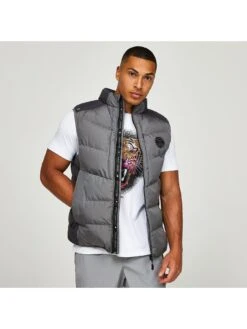 Zavetti Canada Tallorro Padded Gilet - Grey  -Barbou Clothing Shop VL4M7 SQ4 0000000070 DARK GREY MDd