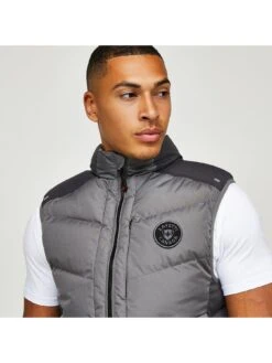 Zavetti Canada Tallorro Padded Gilet - Grey  -Barbou Clothing Shop VL4M7 SQ5 0000000070 DARK GREY MDd1