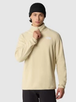 THE NORTH FACE Men's 100 Glacier 1/4 Zip - Beige