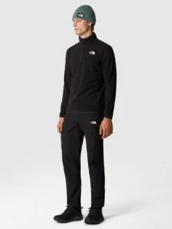 THE NORTH FACE Men's 100 Glacier 1/4 Zip - Black -Barbou Clothing Shop VLFHV SQ3 0000000004 BLACK MDo