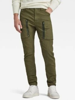 G-Star RAW G-star Zip Pocket Skinny Fit Cargo Trousers - Green