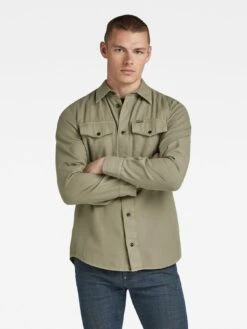 G-Star RAW G-star Marine Two Pocket Slim Fit Shirt - Light Khaki