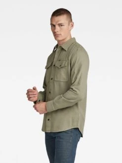 G-Star RAW G-star Marine Two Pocket Slim Fit Shirt - Light Khaki -Barbou Clothing Shop VLGPD SQ4 0000002348 LIGHT KHAKI MDd