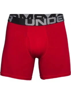 UNDER ARMOUR 3 Pack Of Charged Cotton 3 Inch Boxers - Multi -Barbou Clothing Shop VLGSP SQ4 0000000017 RED SLd1