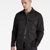 G-Star RAW G-star Cargo Utility Regular Fit Overshirt - Black