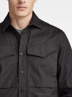 G-Star RAW G-star Cargo Utility Regular Fit Overshirt - Black -Barbou Clothing Shop VLGT3 SQ5 0000000004 BLACK MDd