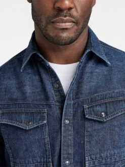 G-Star RAW G-star Slim Fit Denim Shirt - Dark Wash -Barbou Clothing Shop VLGT4 SQ5 0000000073 DARK WASH MDd
