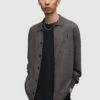 AllSaints Kilburn Cardigan - Dark Grey
