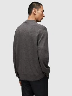 AllSaints Kilburn Cardigan - Dark Grey -Barbou Clothing Shop VM01K SQ4 0000000070 DARK GREY MDb