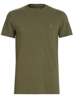 AllSaints Tonic Crew Neck T-Shirt -Barbou Clothing Shop VM04K SQ3 0000000058 KHAKI SLf