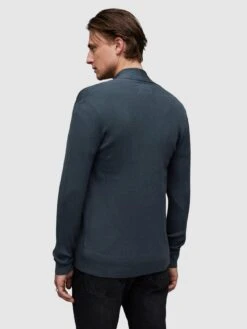 AllSaints Mode Merino Open Cardigan - Blue -Barbou Clothing Shop VM05K SQ4 0000000020 BLUE MDb