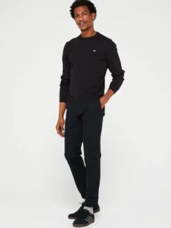 GANT Knitted C Neck Jumper - Grey -Barbou Clothing Shop VM4RQ SQ3 0000000005 GREY MDo