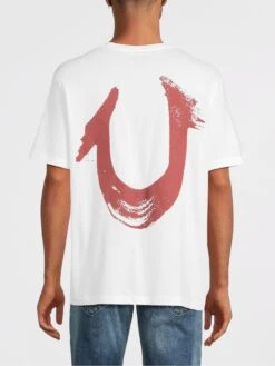 TRUE RELIGION Relaxed Nu Brush T-Shirt - White  -Barbou Clothing Shop VM5S0 SQ4 0000000013 WHITE MDb