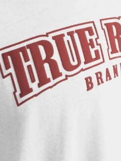 TRUE RELIGION Relaxed Nu Brush T-Shirt - White  -Barbou Clothing Shop VM5S0 SQ5 0000000013 WHITE SLd