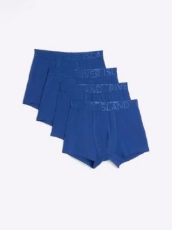 River Island Drench Waistband Trunk 4 Pack