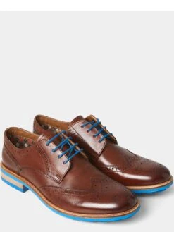 Joe Browns Club Regent Leather Brogues - Brown -Barbou Clothing Shop VMZ2A SQ4 0000000143 BROWN SLt