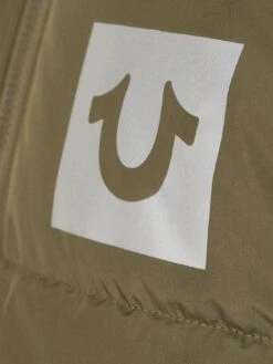 TRUE RELIGION Horseshoe Logo Gilet - Khaki -Barbou Clothing Shop VN5ID SQ5 0000000058 KHAKI SLd