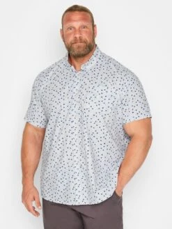 BadRhino Flower Print Poplin Shirt