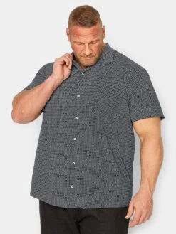 BadRhino Poplin Geo Print Resort Shirt