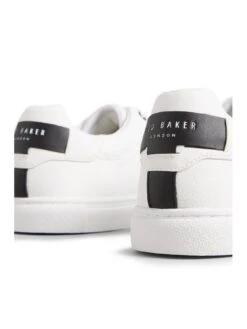 Ted Baker Trilo Logo Leather Trainers - White -Barbou Clothing Shop VND49 SQ3 0000000013 WHITE SLb
