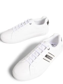 Ted Baker Trilo Logo Leather Trainers - White -Barbou Clothing Shop VND49 SQ4 0000000013 WHITE SLt