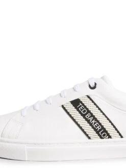 Ted Baker Trilo Logo Leather Trainers - White -Barbou Clothing Shop VND49 SQ5 0000000013 WHITE SLu
