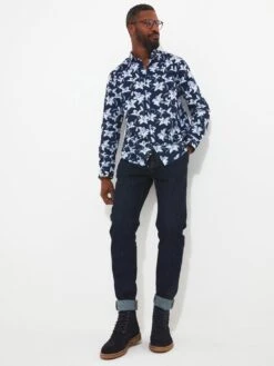 Joe Browns Cool In Floral Shirt - Blue -Barbou Clothing Shop VNGRR SQ4 0000000020 BLUE MDd